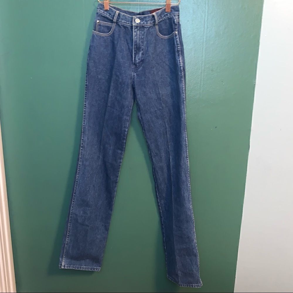 NWT Vintage Generra High Waisted Denim straight leg Jeans 28